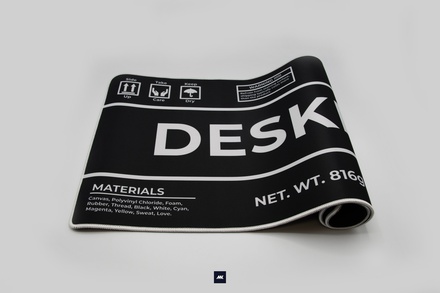 Malvix Studio Deskmat ® Deskmat White on Black