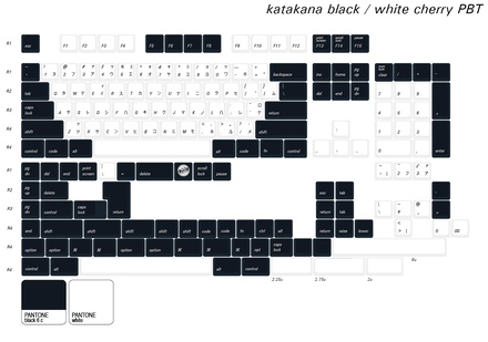 Katakana White with Black Modifiers