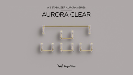 [Limited In-stock] WS Stabs Aurora Clear 4+1 for 1.2 mm PCB