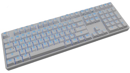 IKBC F108 RGB White ANSI MX Blue