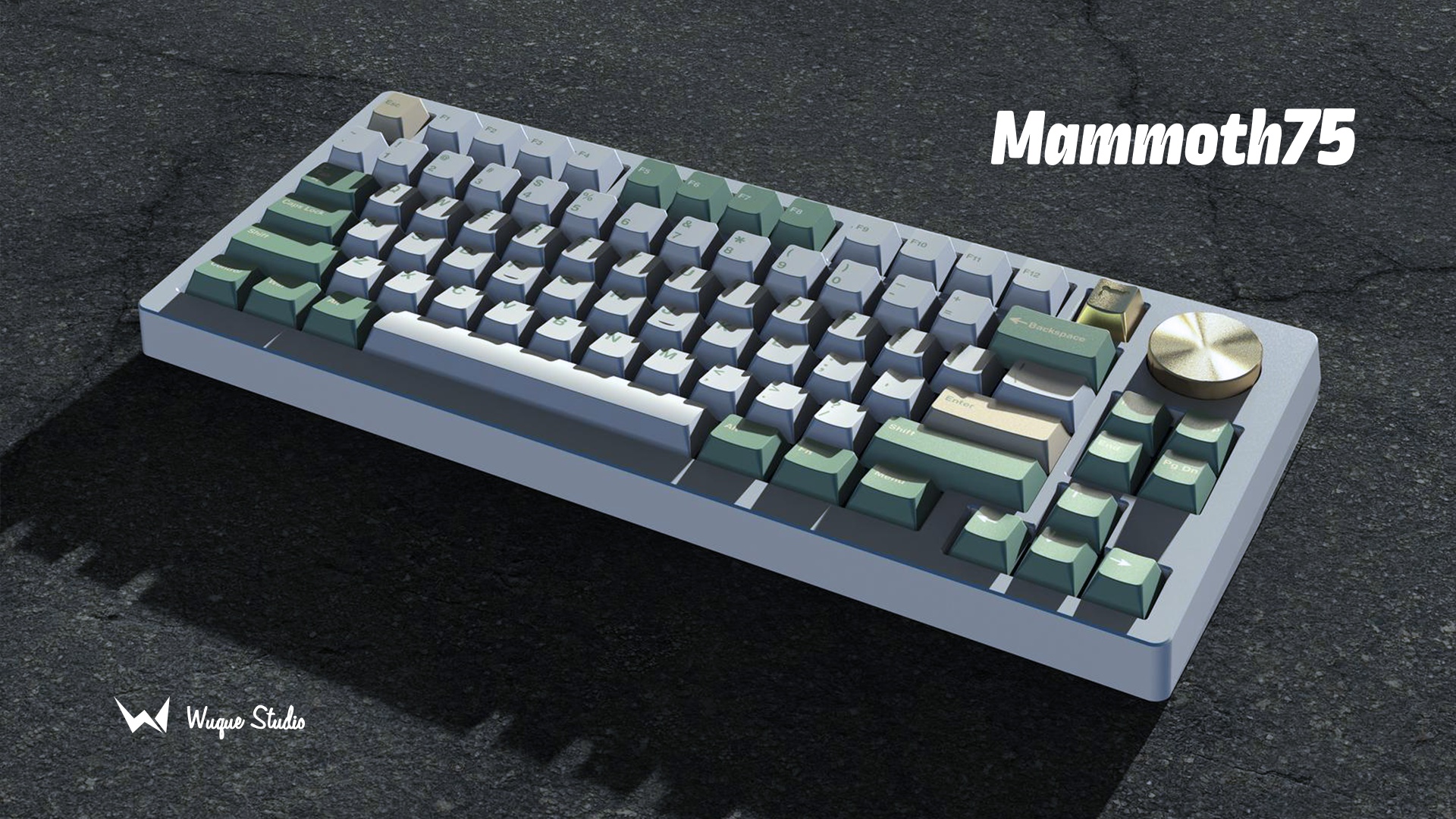 Mammoth75 with Aluminum PVD 自作キーボード 新作SALEセール30%OFF