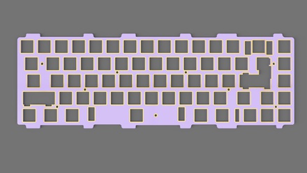 KBD67 Lite Lavender Custom FR4 Plate