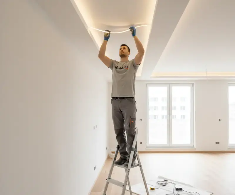 Montage atypisch. Abschlüsse an Fenstern für Vorhang oder LED-Streifen