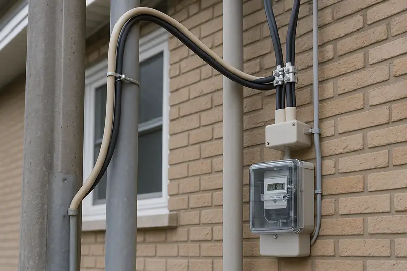 Vonkajšia prípojka NN (nízkeho napätia) do bytu k elektromeru