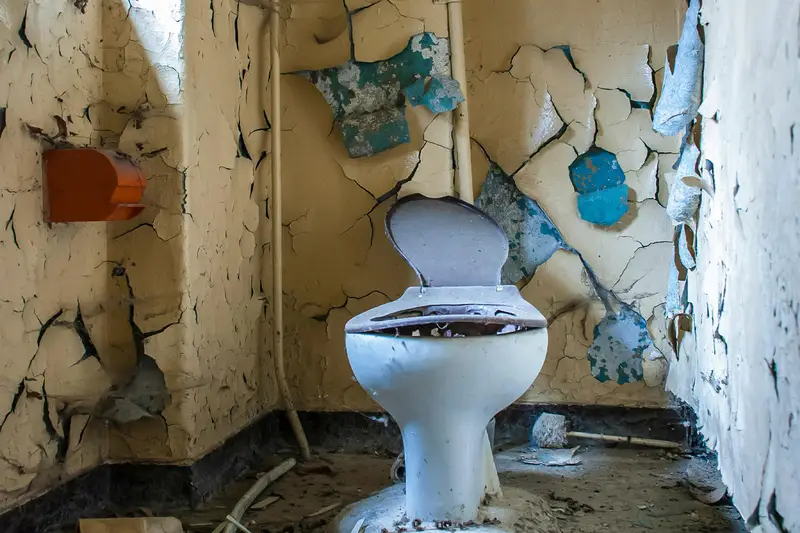 Vybúranie starej stupačkovej WC zásteny