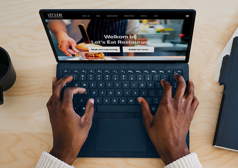 Breid uw onderneming<br>nog verder uit<br>met eCom voor Restaurant