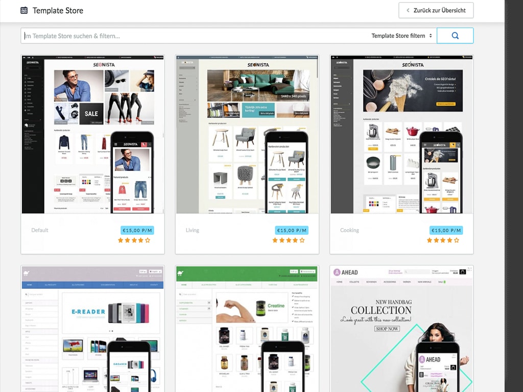 Responsive Design Onlineshop