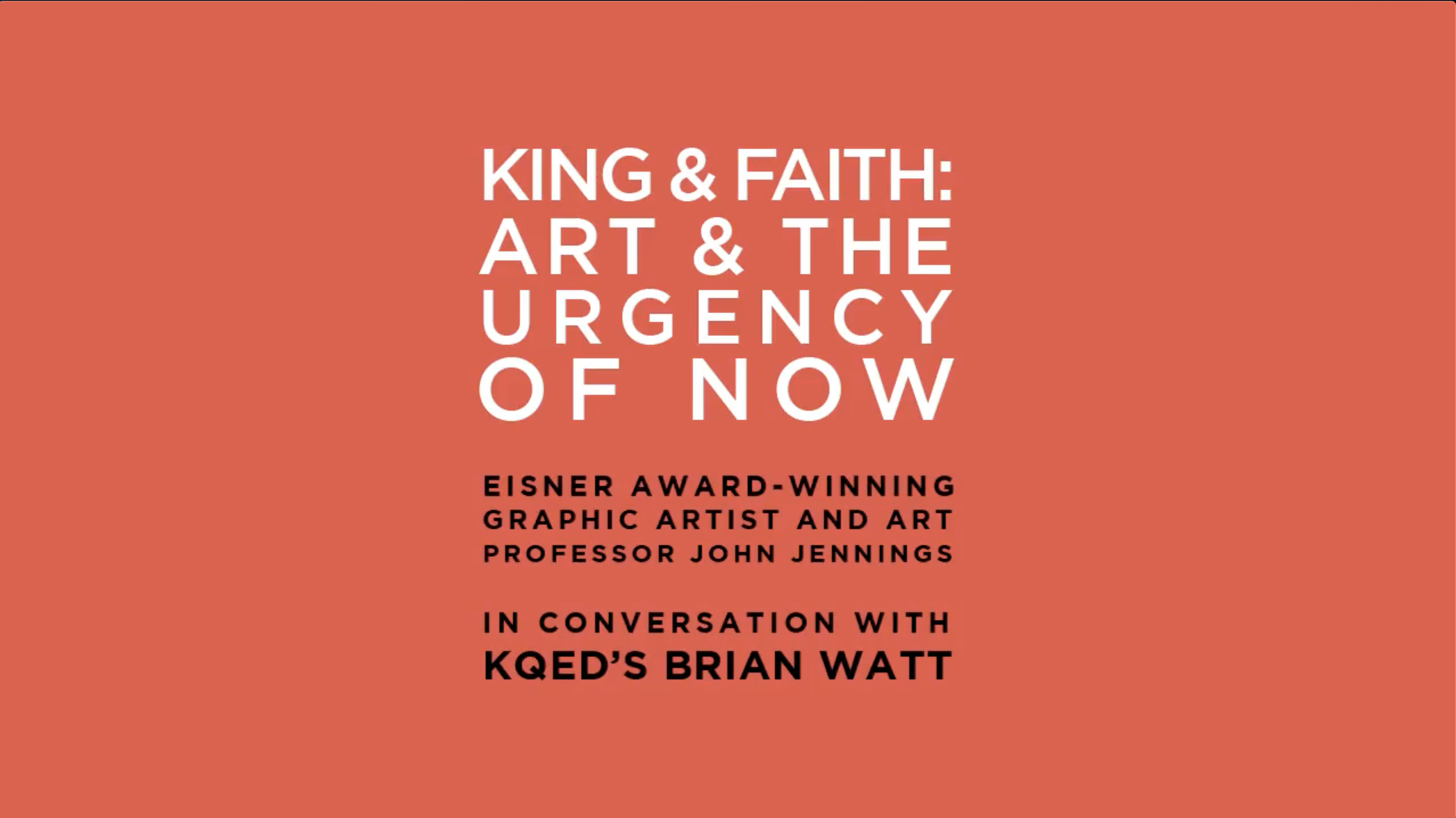 King & Faith Forum with John Jennings and Brian Watt