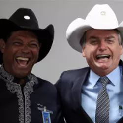 Bolsonaro e pastor - Marcos Correa