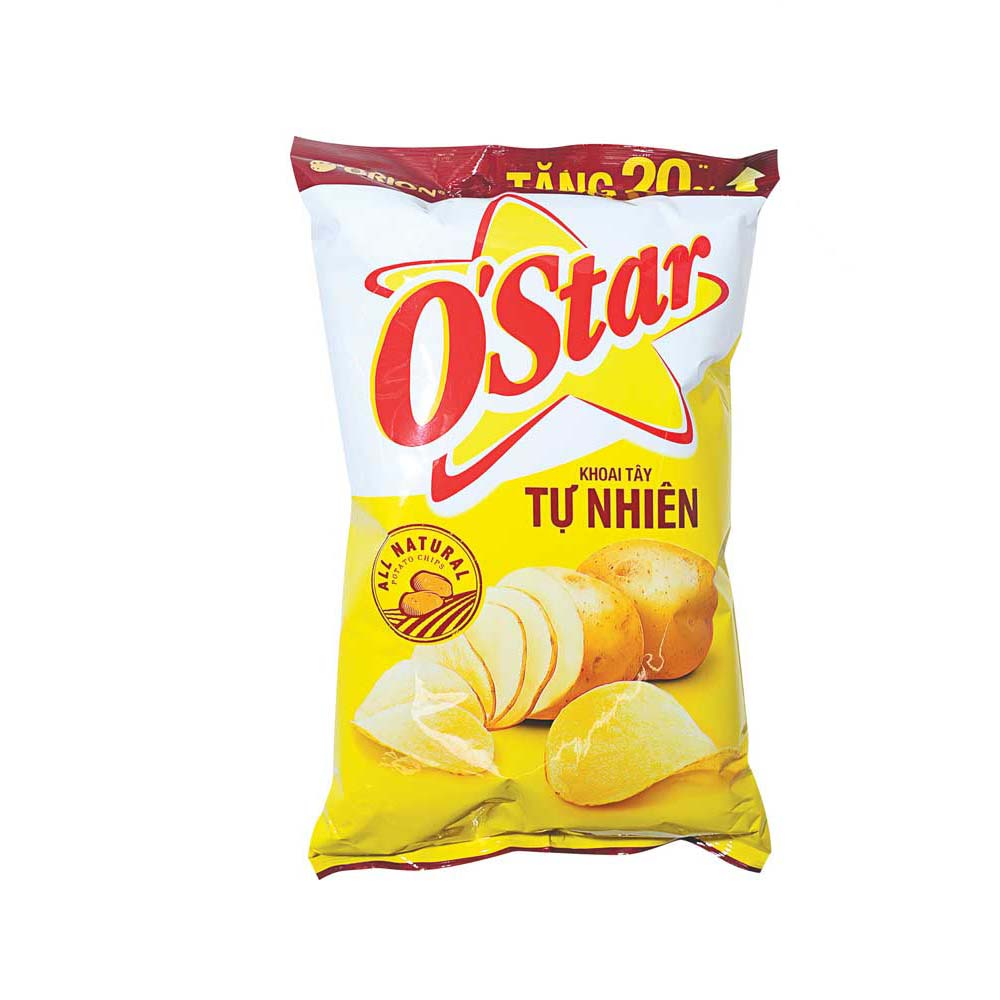 Bánh snack khoai tây O&#39;star Orion vị tự nhiên 108g – MM Mega Market