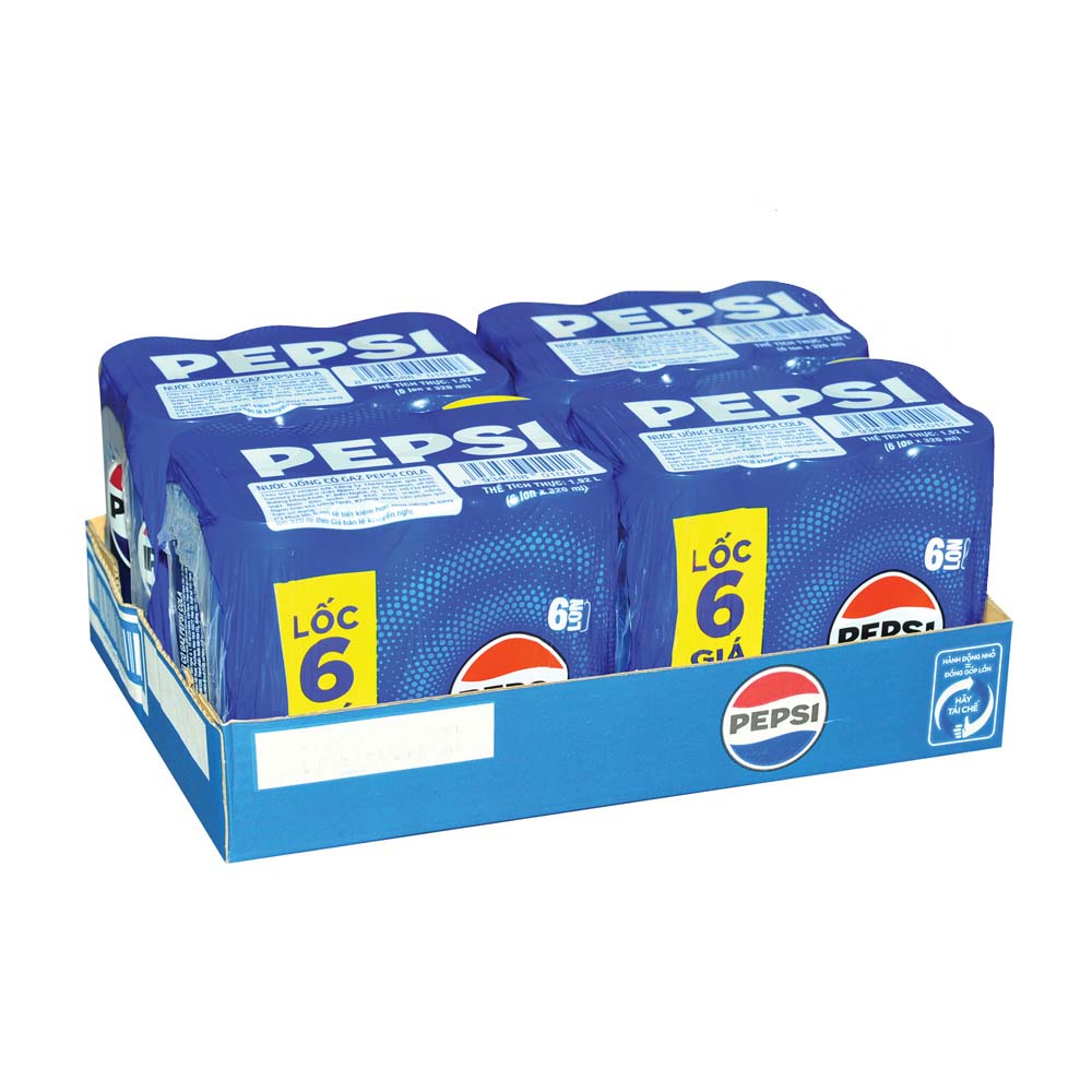 Nước Ngọt Pepsi Cola, Thùng 24 Lon, 320Ml - Mm Mega Market