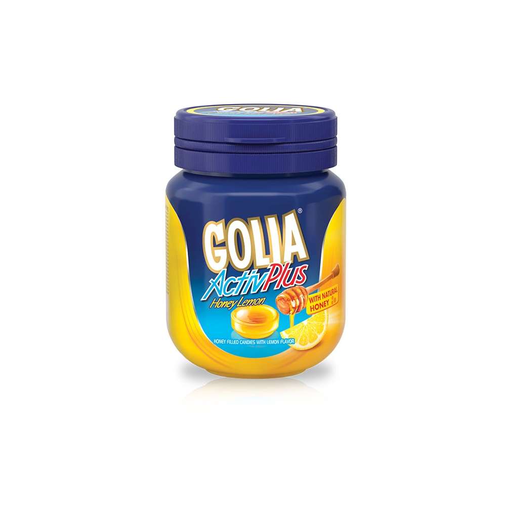 Kẹo Golia Activ Plus có nhân Syro thảo dược và nhân mật ong hương chanh là sản phẩm gì?
