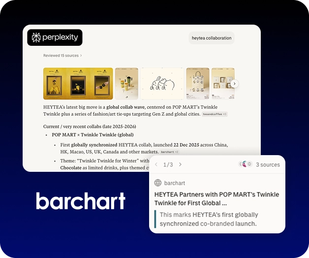 AI search showing press release results