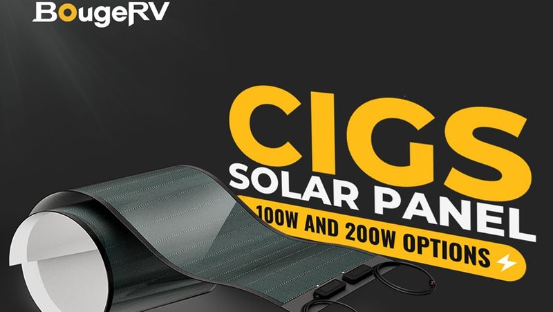 BougeRV has released its New CIGS Thin-Film Solar Panel with