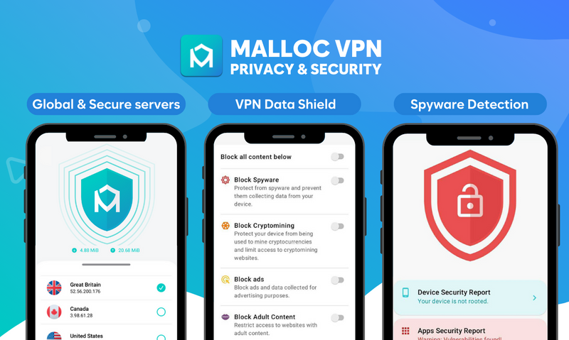 Android Apps by Malloc Privacy on Google Play