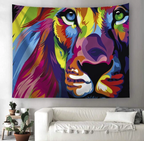 Color Psychedelic Tapestry Hippie Decor Tapestries for Home Dorm Fantasy  Decor