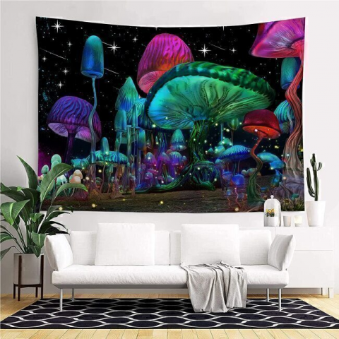 Psychedelic Sobawuo Mushroom Wall Hanging Tapestry: Home Decor Range Updated