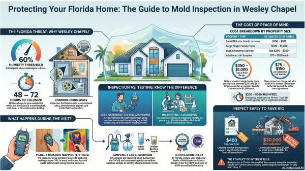 Wesley Chapel FL Mold Inspection Cost Guide Released by TampaBayMold.net Wesley Chapel FL Mold Inspection Cost Guide Released by TampaBayMold.net