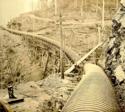 Pipe Line, 6 feet diameter, The Granby Consolidated Mining, Smelting and Power Company, Ltd., Anyox, British Columbia.