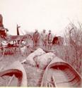 Louis W. Hill and others at campsite, Louis W. Hill, hunting trip.