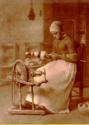 Woman Spinning by Millet.