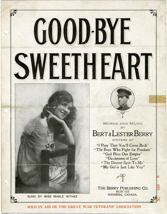Cover page of  Good-bye sweetheart