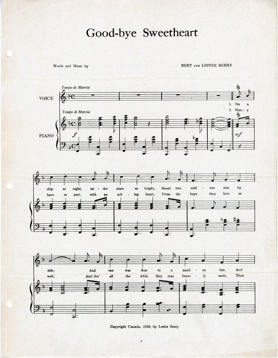 page 3 of  Good-bye sweetheart