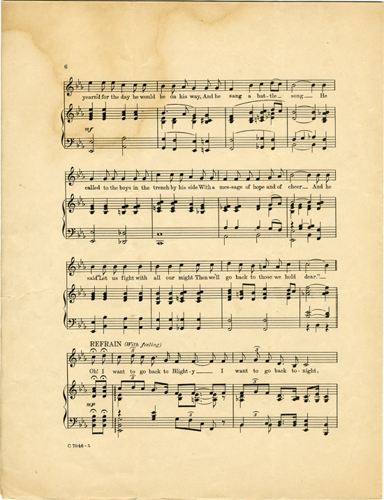 page 6 of  I want to go back to Blighty