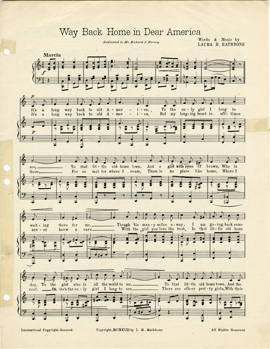 page 3 of  Way back home in dear America