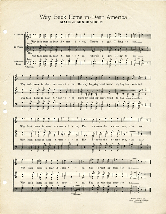 page 5 of  Way back home in dear America