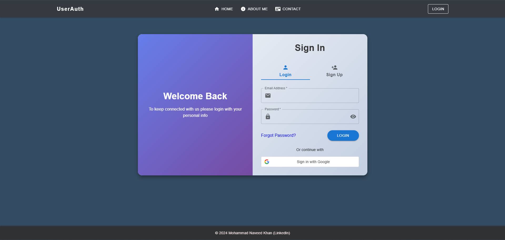 User Auth (DEMO)