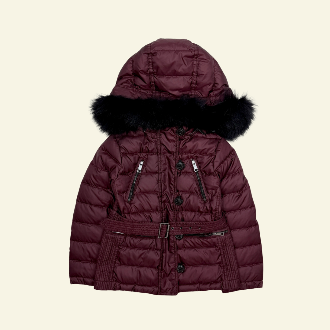 버버리 키즈 버건디 다운 퍼 패딩 6y