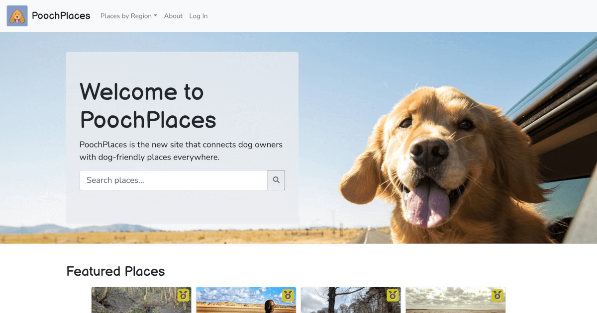 PoochPlaces screenshot