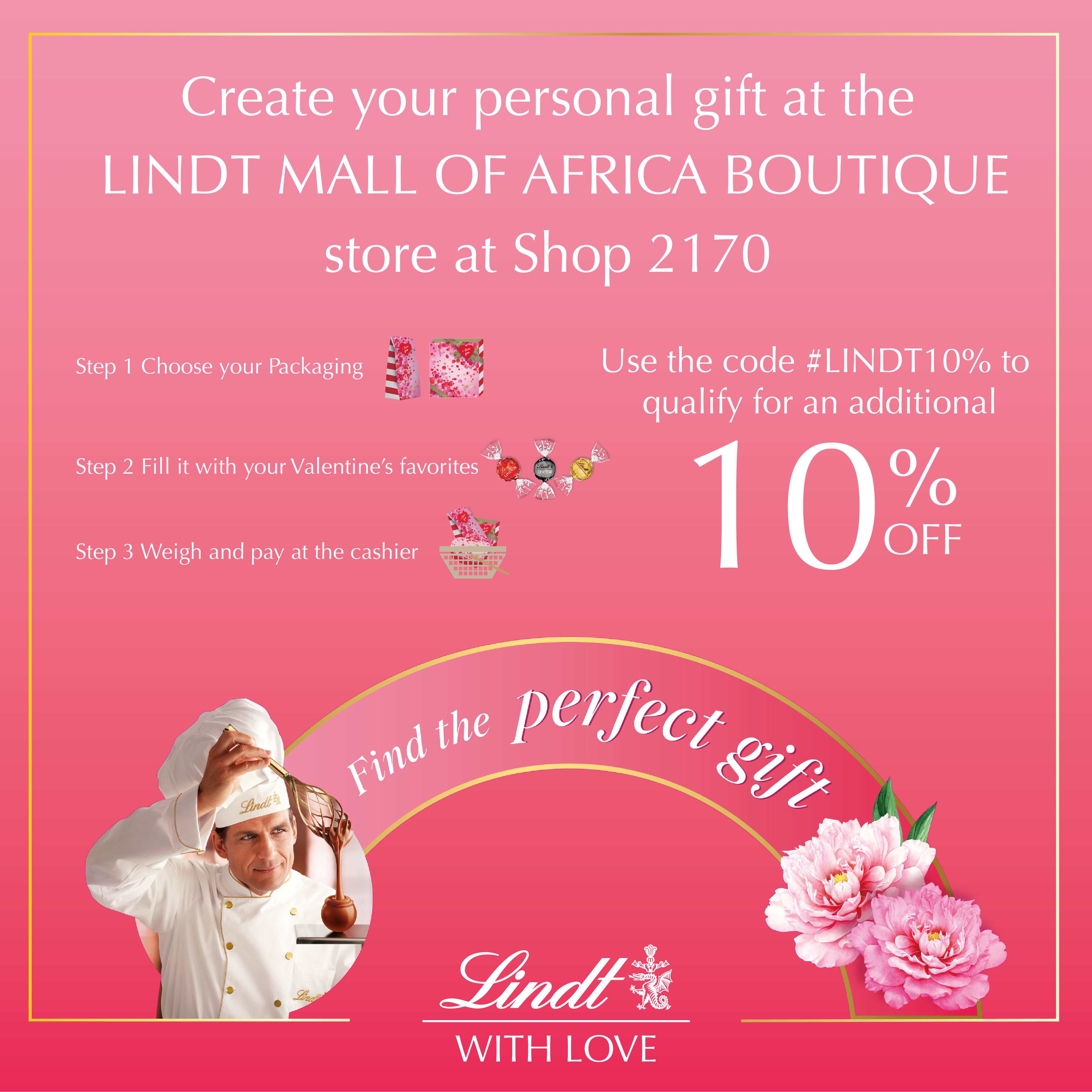 CREATE YOUR PERSONAL GIFT AT THE LINDT BOUTIQUE. 