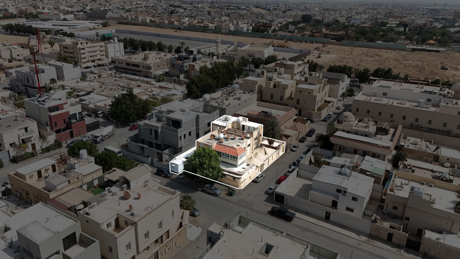 أرض مقام عليها فلتين في حي الزهراء بمدينة الرياض بصك 2873781795400000