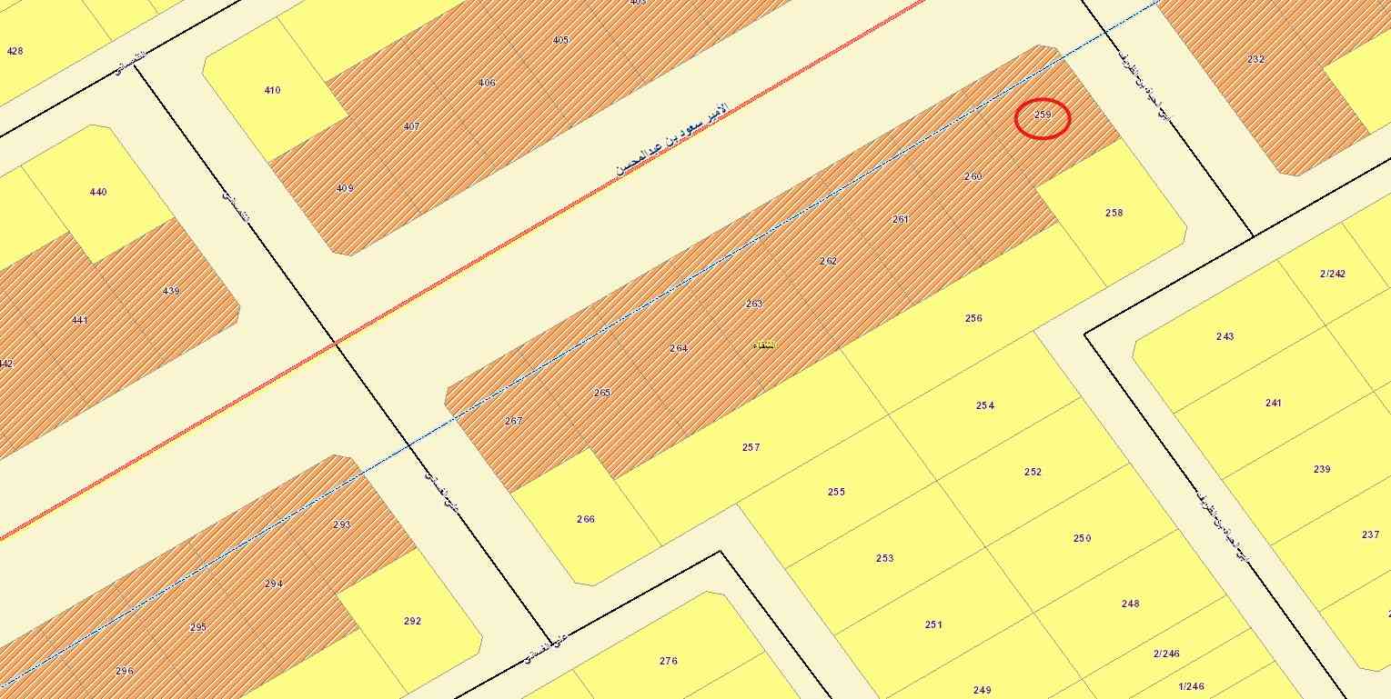 أرض سكنية تجارية بمساحة 667م صك رقم 419807001002