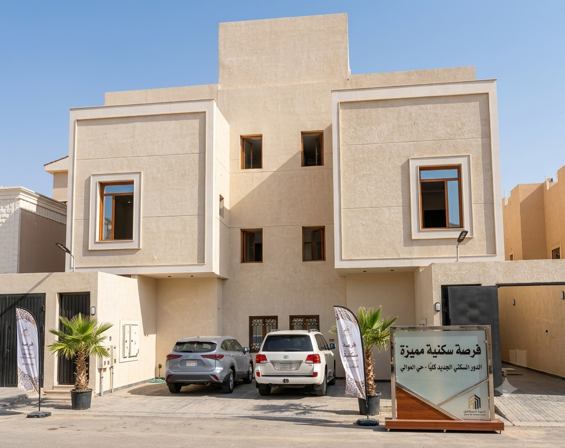 دور سكني جديد -بحي العوالي -بمساحة :145.87م