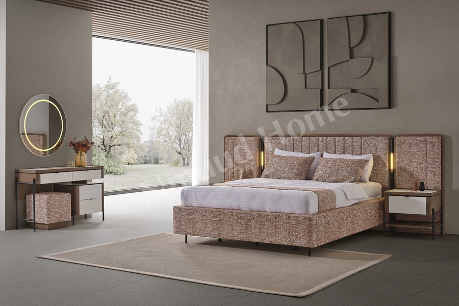 Moka Kiremit 6 Kapaklı Yatak Odası