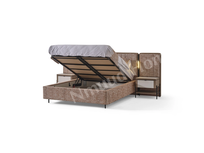 Moka Kiremit Bazalı Karyola 180 x 200