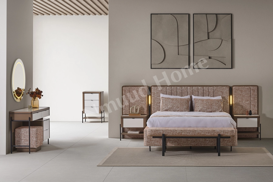 Moka Kiremit 6 Kapaklı Yatak Odası