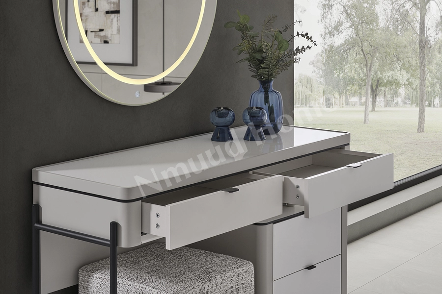 Moka Gri 6 Kapaklı Yatak Odası