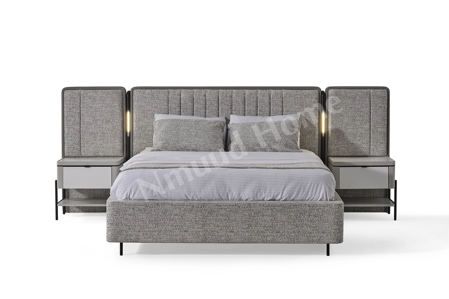 Moka Gri Bazalı Karyola 180 x 200