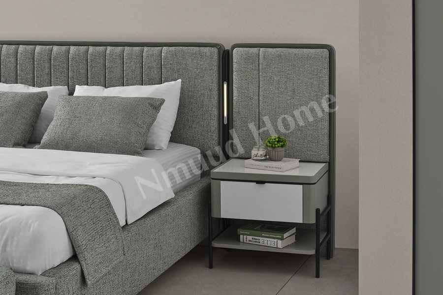 Moka Yeşil Köşe Dolaplı Yatak Odası