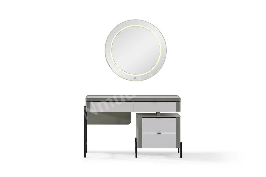 Moka Yeşil Köşe Dolaplı Yatak Odası