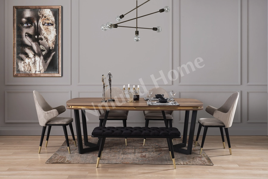 Tesla Ekru Yemek Odası