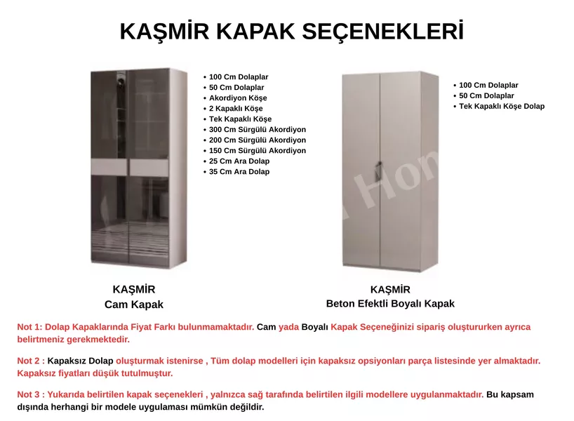 Kaşmir 6 Kapaklı Yatak Odası