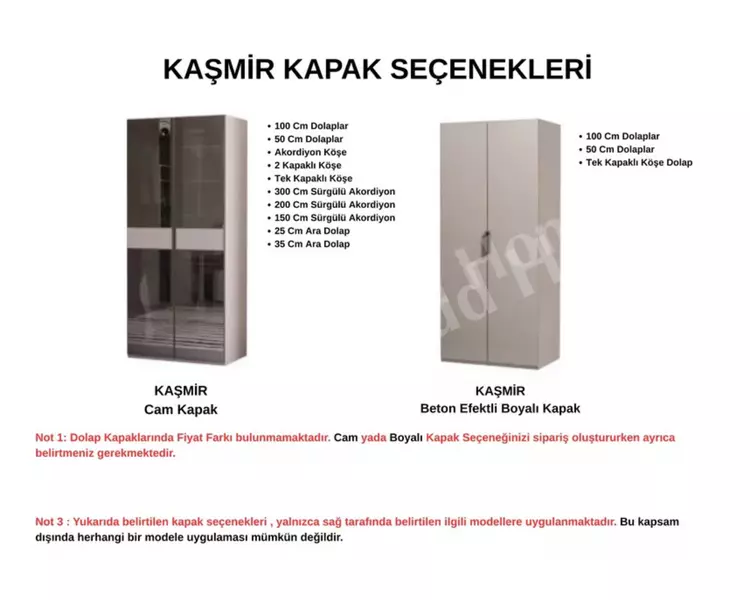 Kaşmir Köşe Dolaplı Yatak Odası