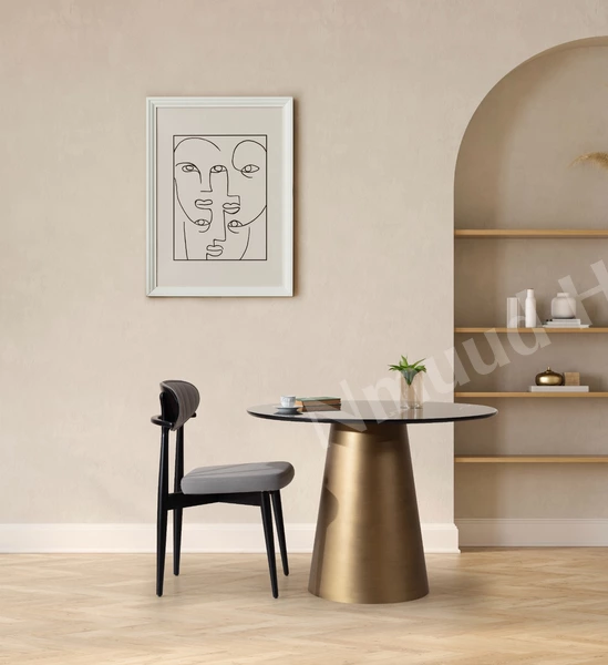 Gusto Pirinç Yuvarlak Sabit Masa