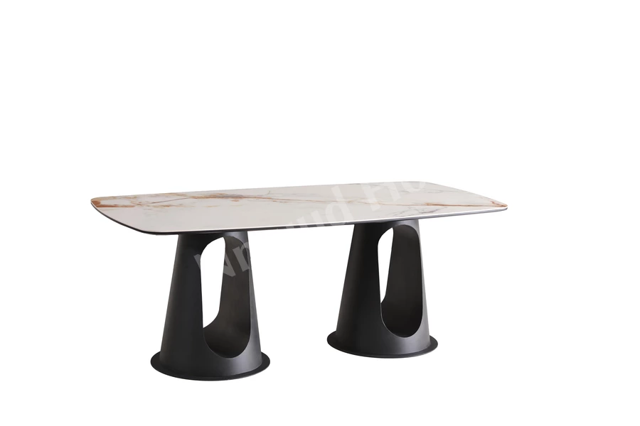 Feretti Porselen Dikdörtgen Masa (Sabit)