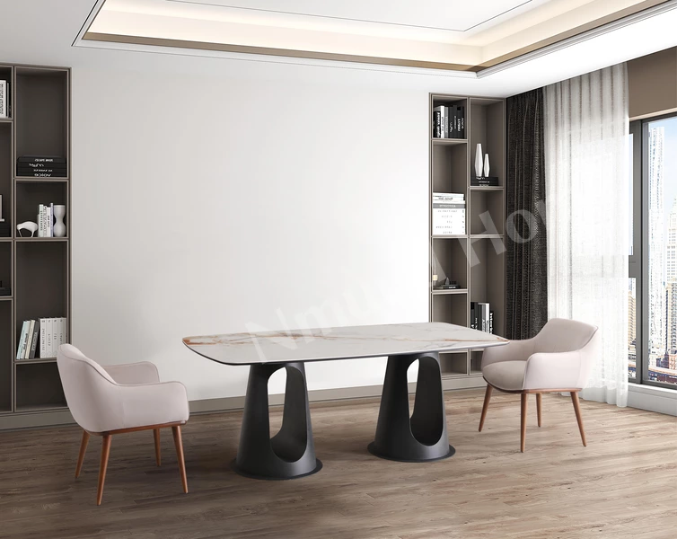 Feretti Porselen Dikdörtgen Masa (Sabit)